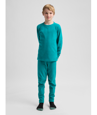 Kids' Fleece Base Layer Set - Pacific Teal