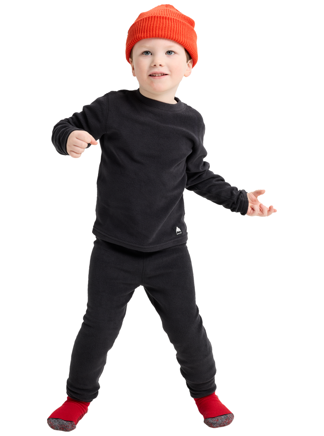 Toddlers' Fleece Base Layer Set - True Black