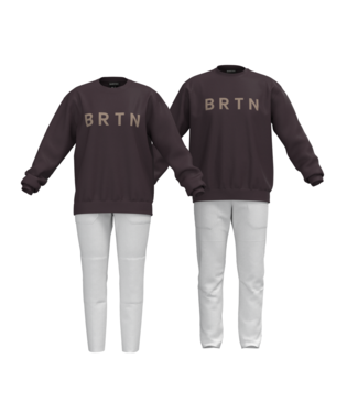 Men's BRTN Crew Sweatshirt - Bear Hug Brown