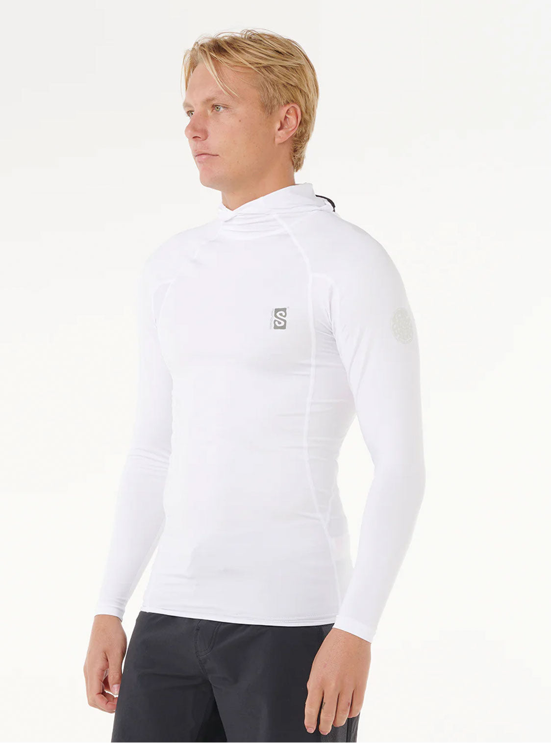LYCRA SEARCH UPF PERF HOOD L/S