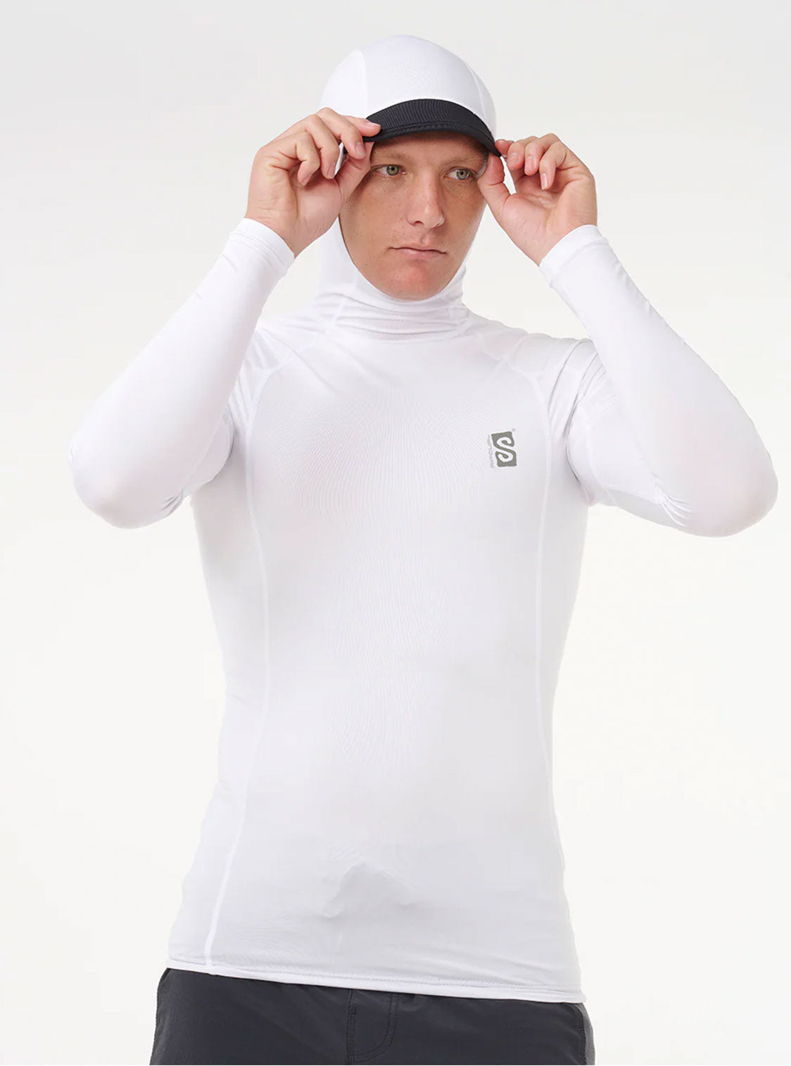 LYCRA SEARCH UPF PERF HOOD L/S