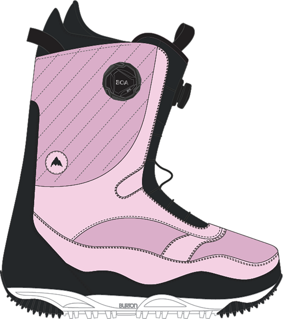 Women's Limelight BOA® Snowboard Boots - Black/Pink