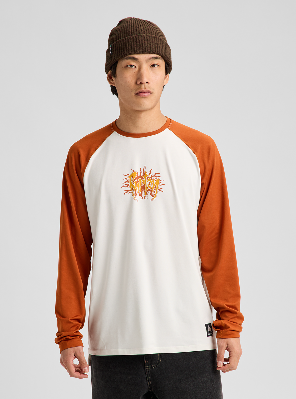 Men's Roadie Base Layer Tech T-Shirt - Stout White/Spiced Chai
