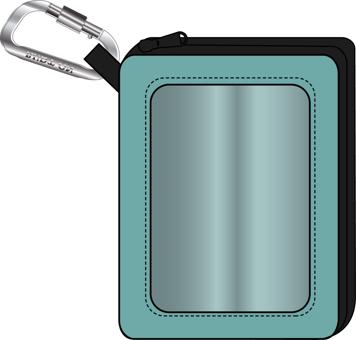 Japan Zip Pass Wallet - Mineral Blue