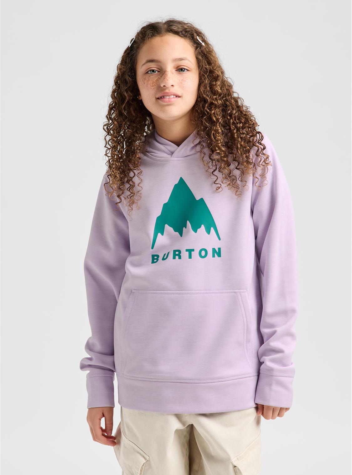 Kids' Oak Pullover Hoodie - Moondust Htr