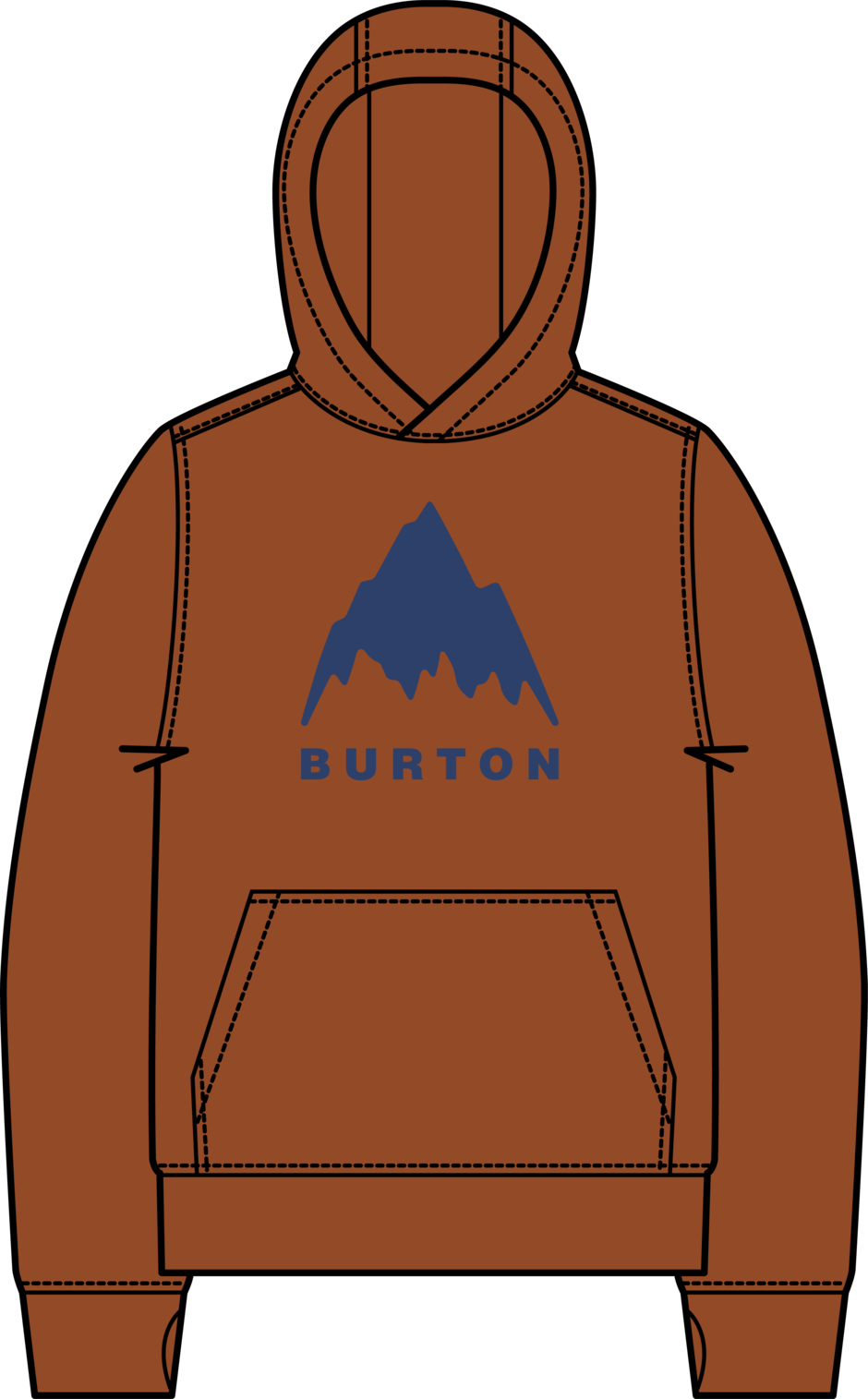 Kids' Oak Pullover Hoodie - Spiced Chai
