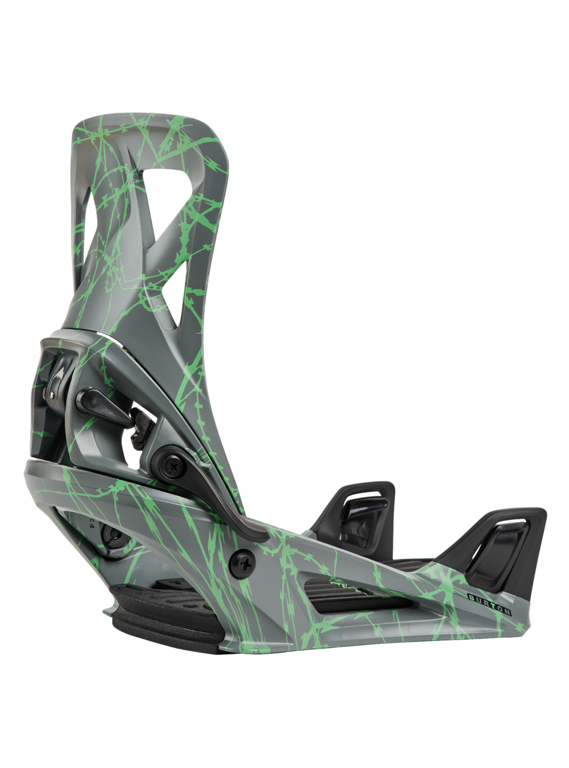 Men's Step On® Re:Flex Snowboard Bindings - Gray/Green Voltage