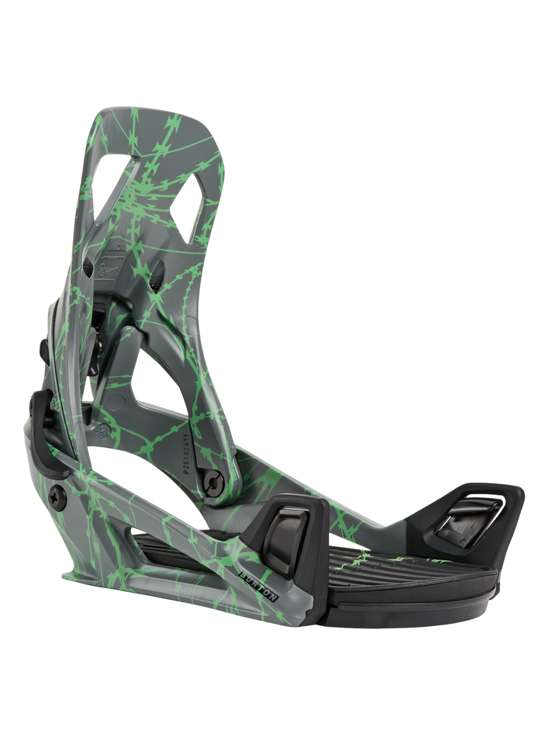 Men's Step On® Re:Flex Snowboard Bindings - Gray/Green Voltage