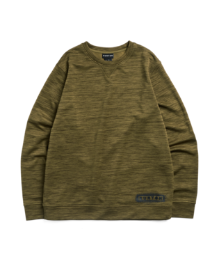 Men's Oak Pullover Crew - Dried Moss Htr