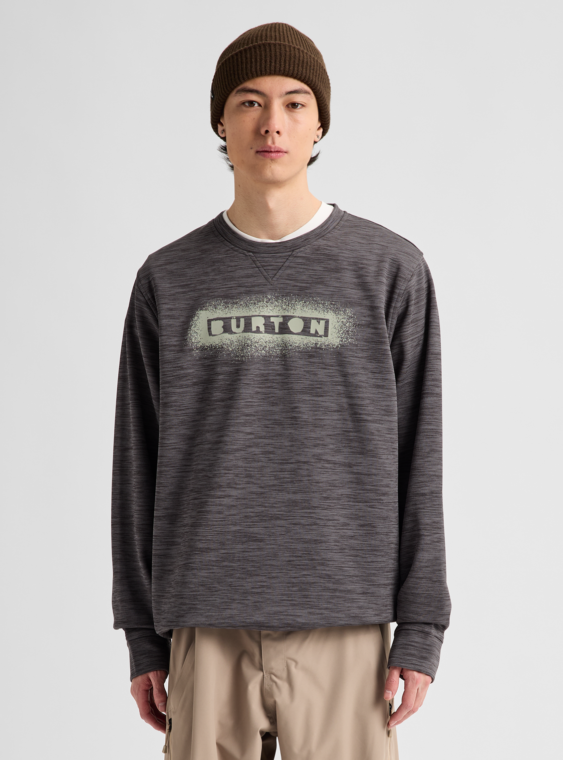 Men's Oak Pullover Crew - Gotham Gray Htr