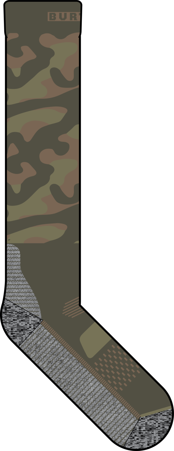 Men's Performance Midweight Socks - Scandi Camo