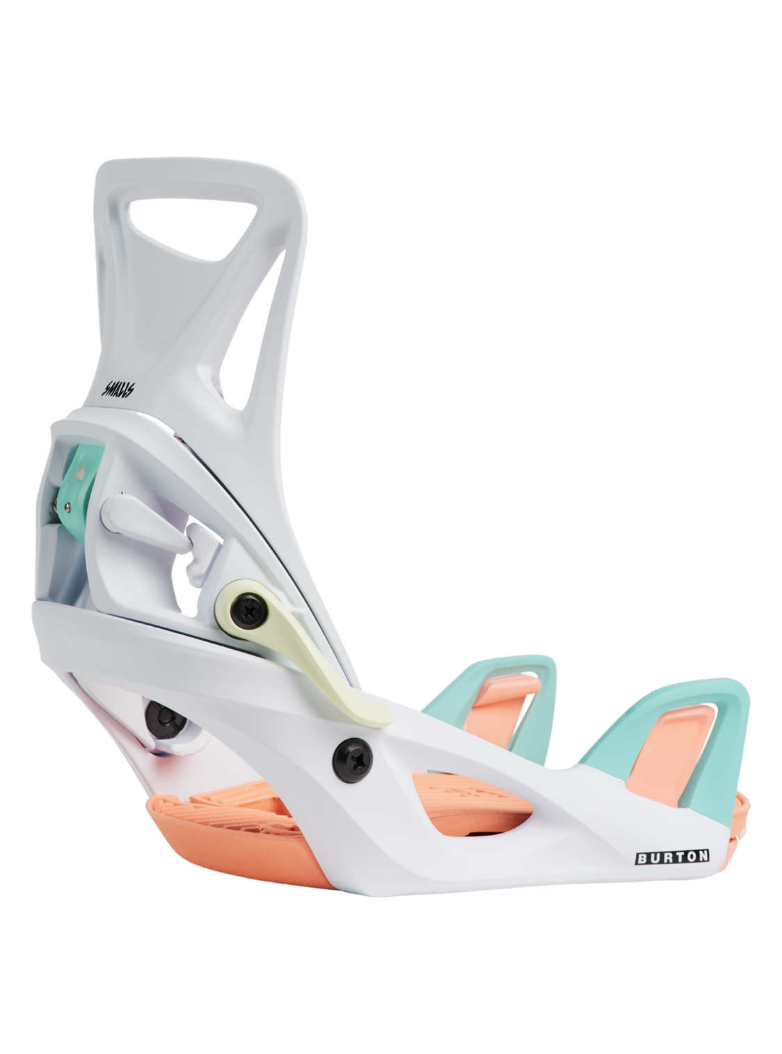 Kids' Burton Step On® Smalls Re:Flex Snowboard Bindings - White/Multi