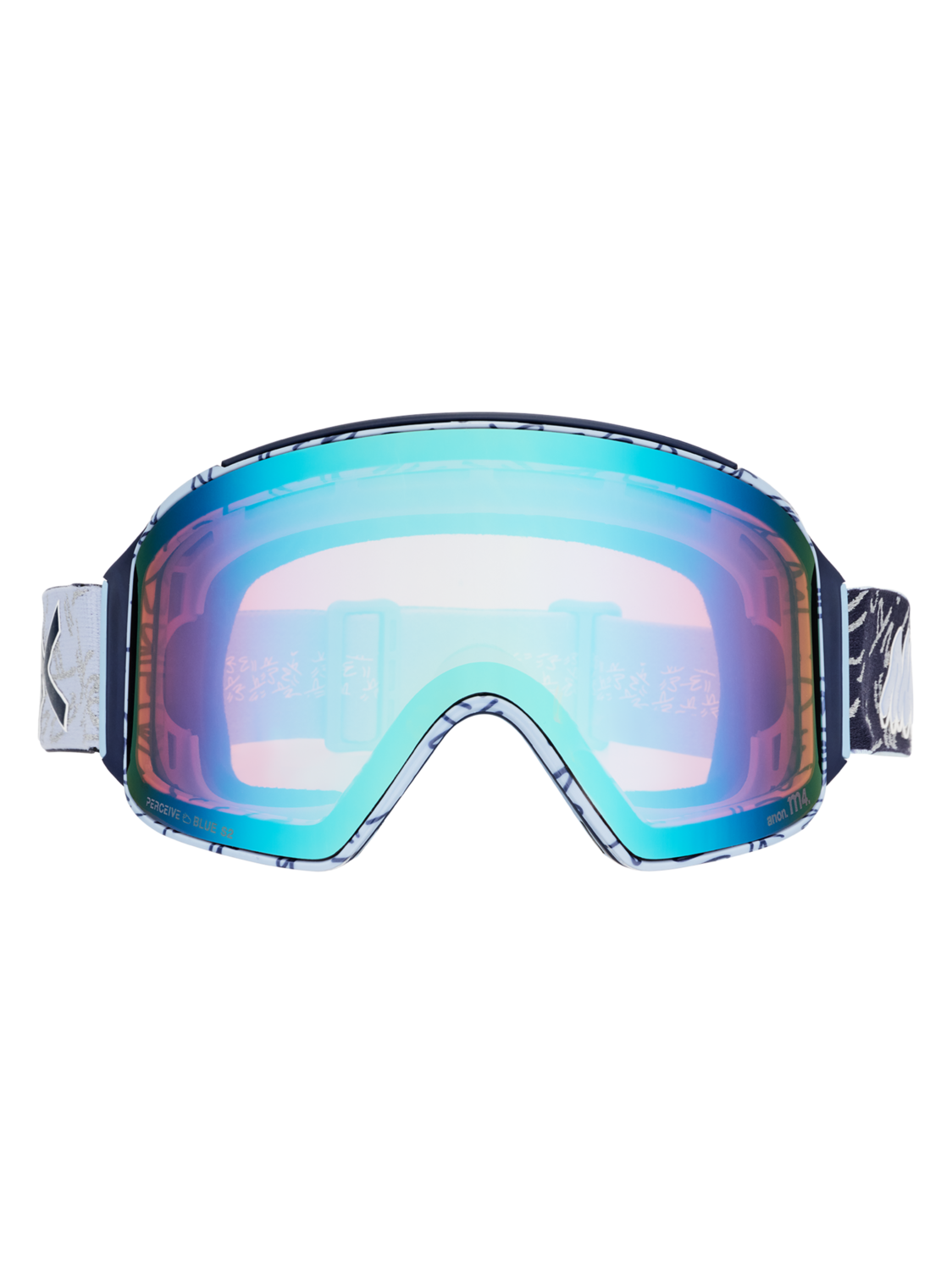 M4 Goggles (Cylindrical) + Bonus Lens + MFI® Face Mask - LBMIDNIGHTGUS / PERCEIVE VARIABLE BLUE