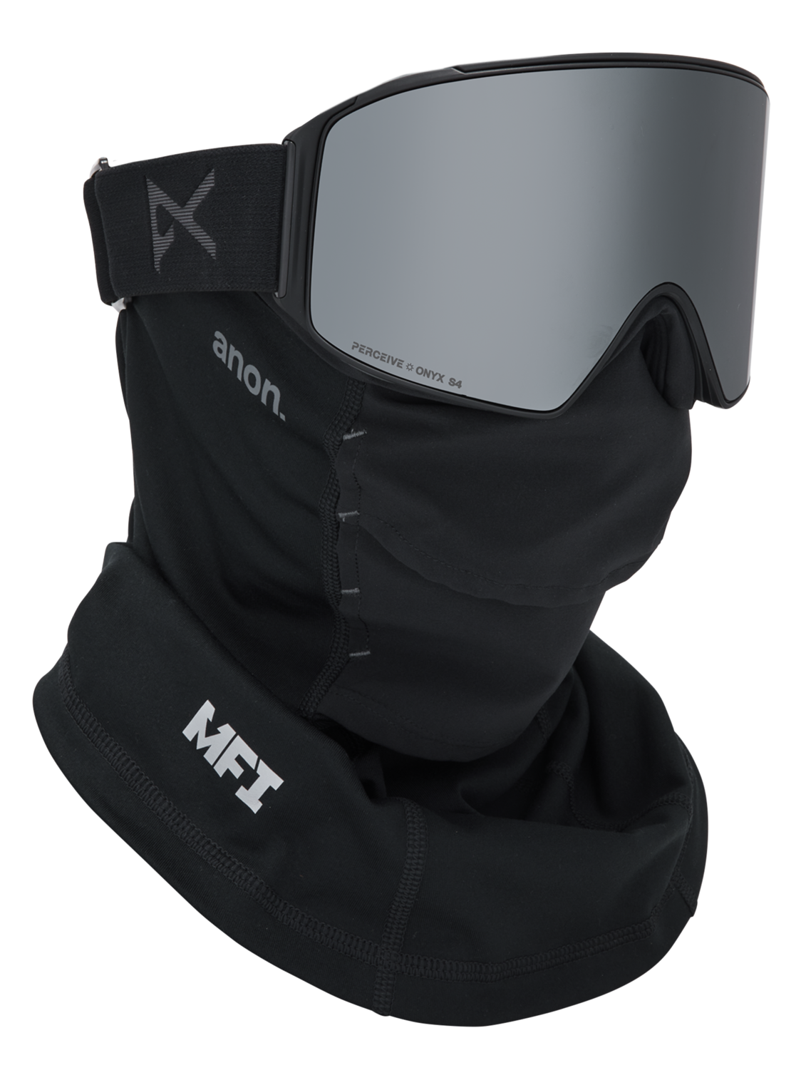 M4 Goggles (Cylindrical) + Bonus Lens + MFI® Face Mask - Smoke/Perceive Sunny Onyx