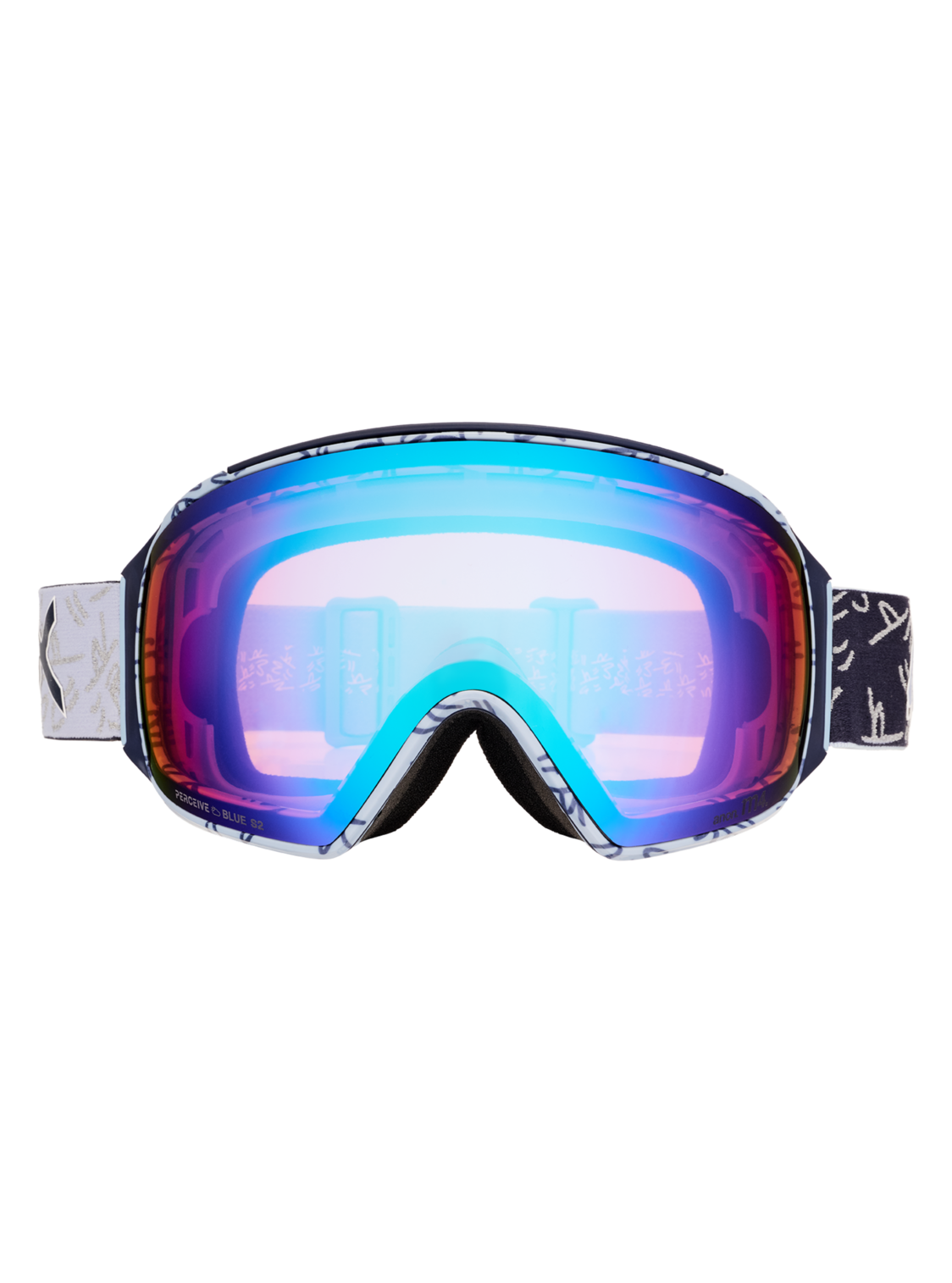 M4 Goggles (Toric) + Bonus Lens + MFI® Face Mask - LBMIDNIGHTGUS / PERCEIVE VARIABLE BLUE