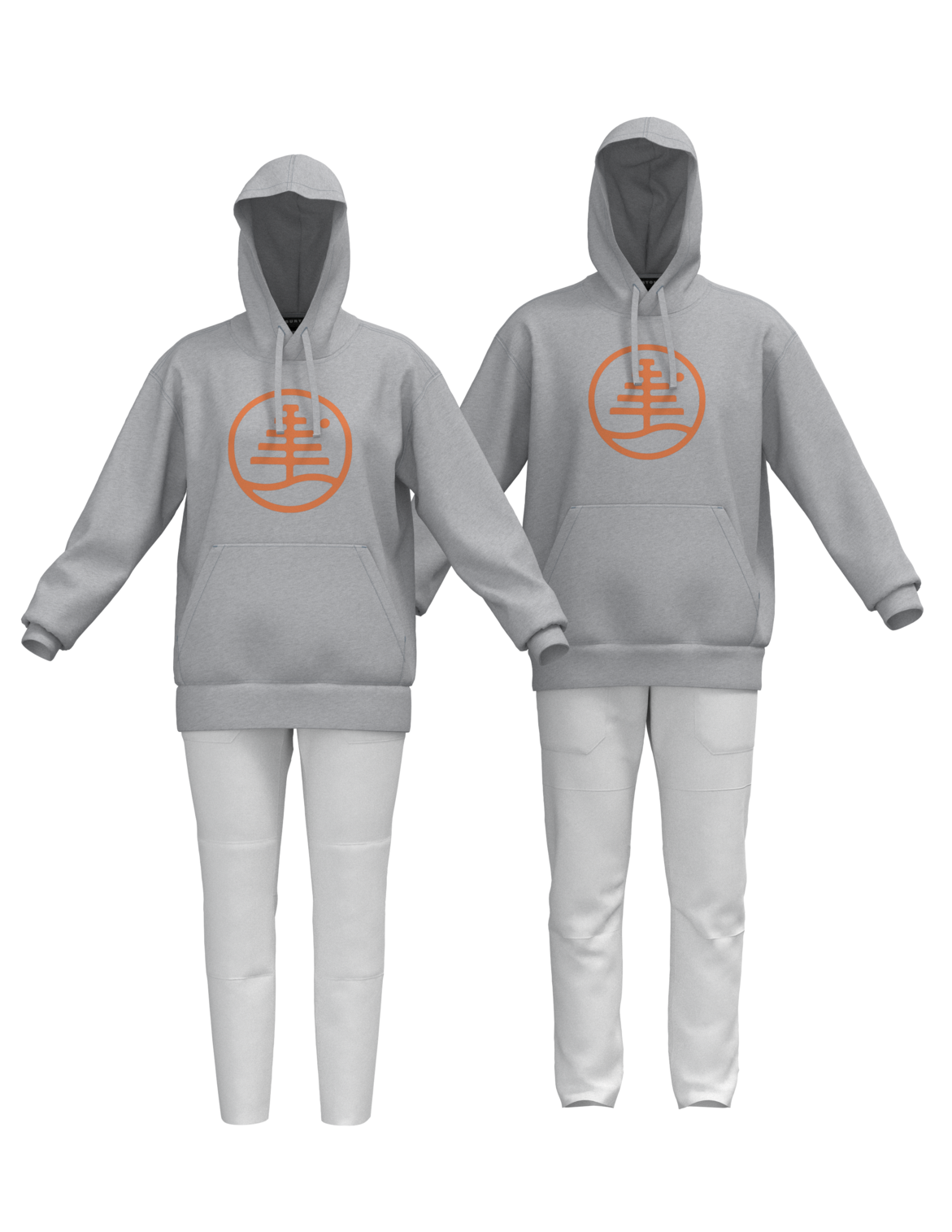 Men's Family Tree Pullover Hoodie - Gray Heather