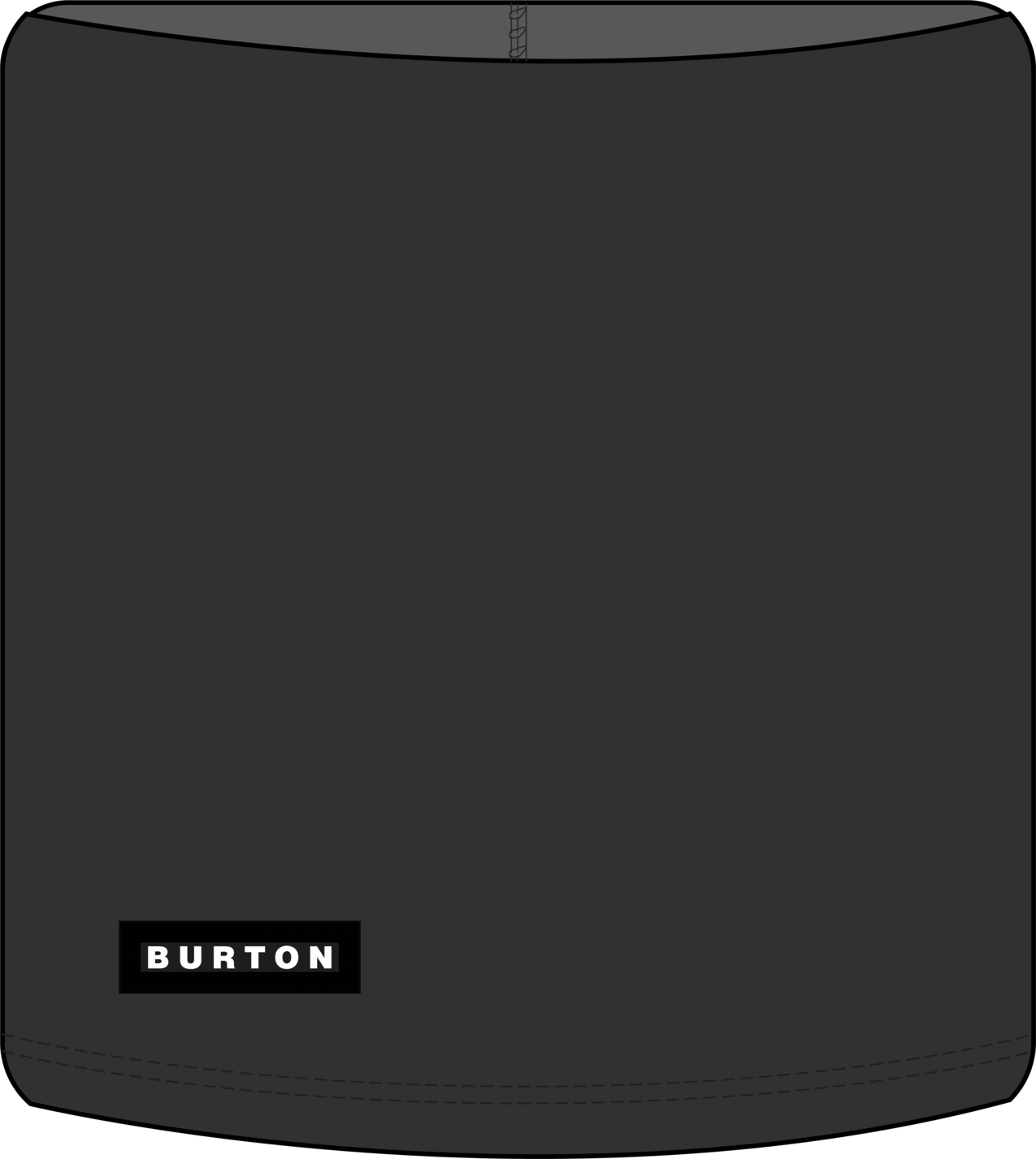 Merino Wool Neck Warmer - True Black
