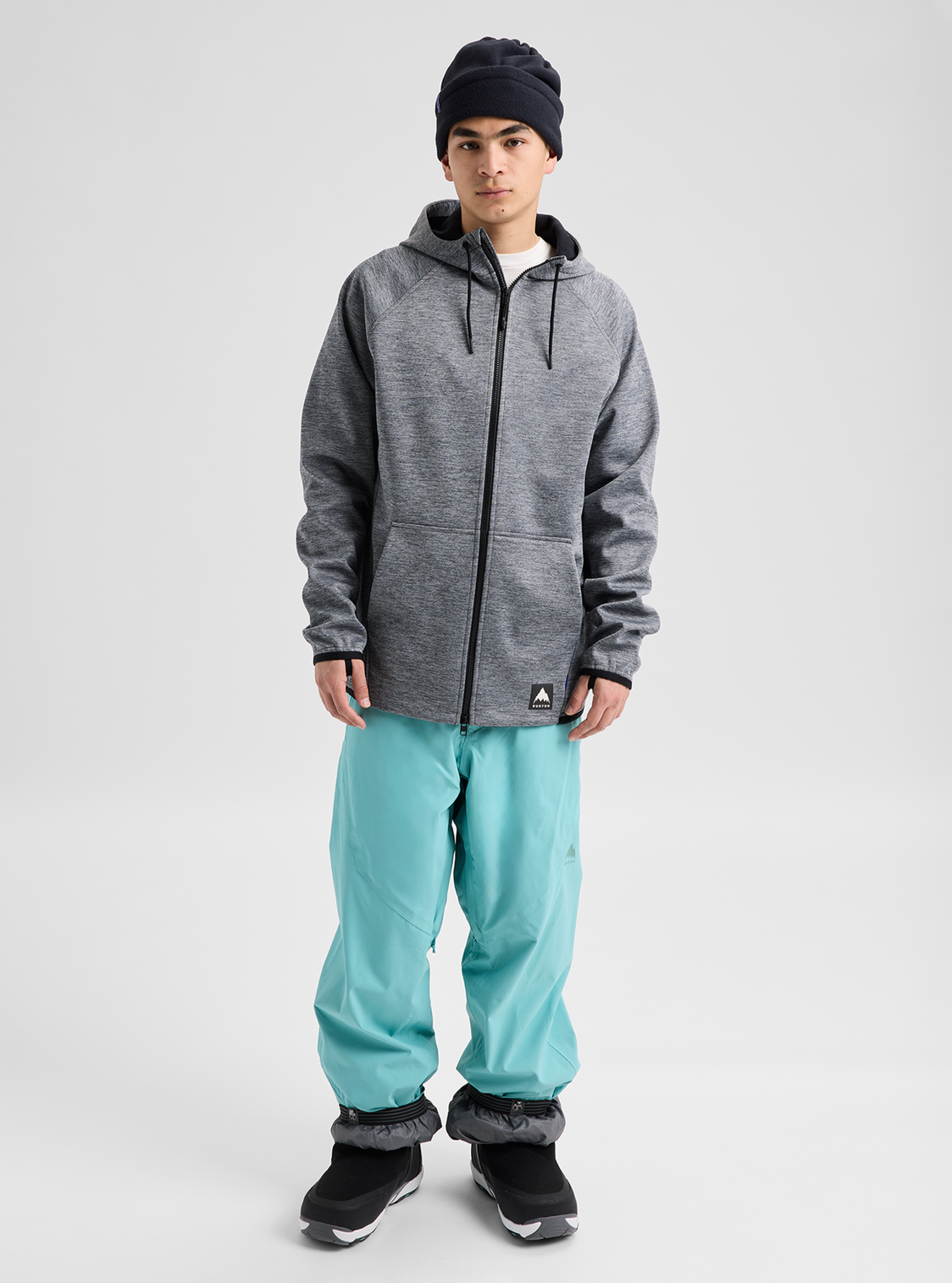 Men's Crown Weatherproof Full-Zip Fleece - True Black Heather