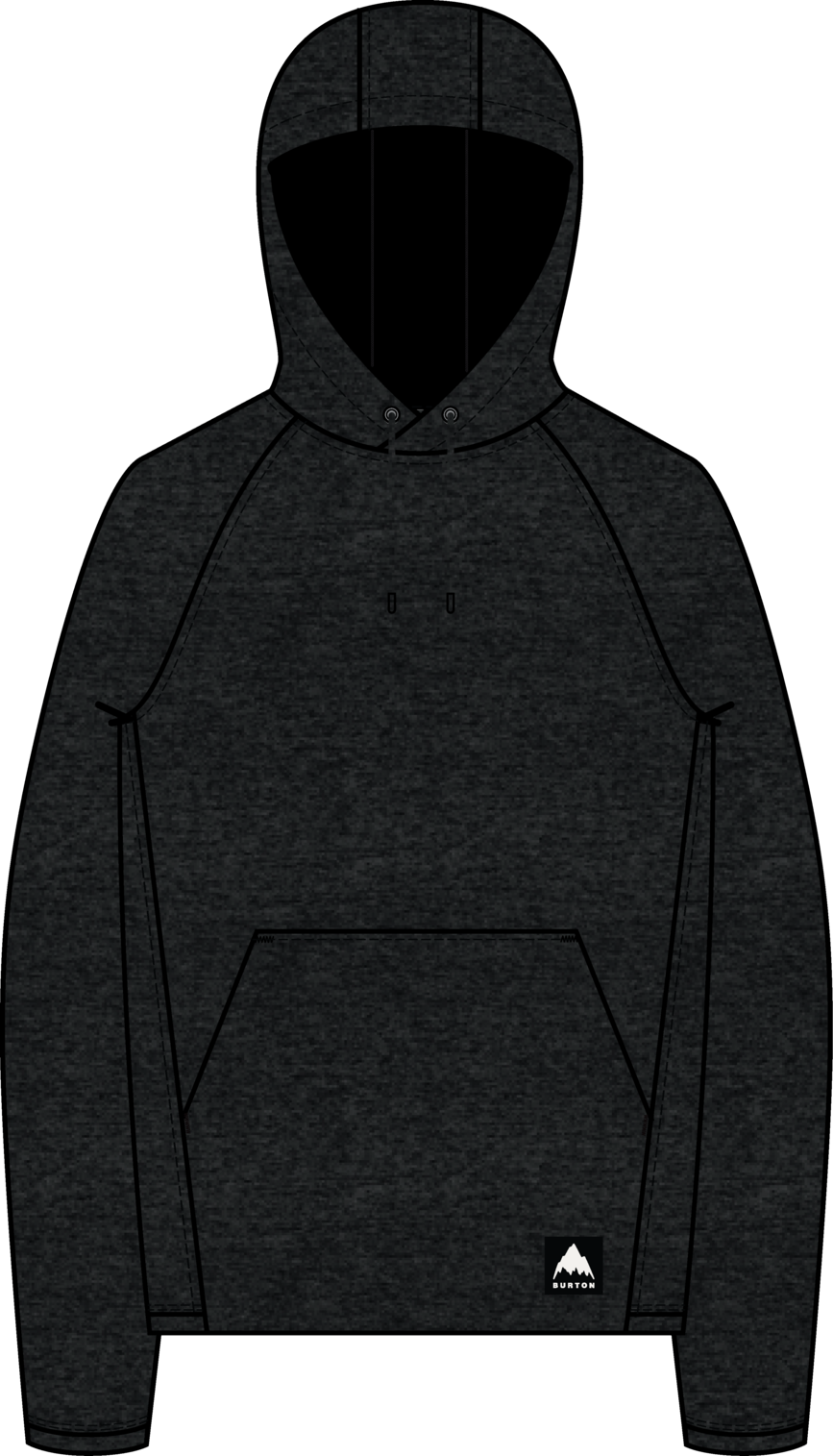 Men's Crown Weatherproof Pullover Fleece - True Black Heather