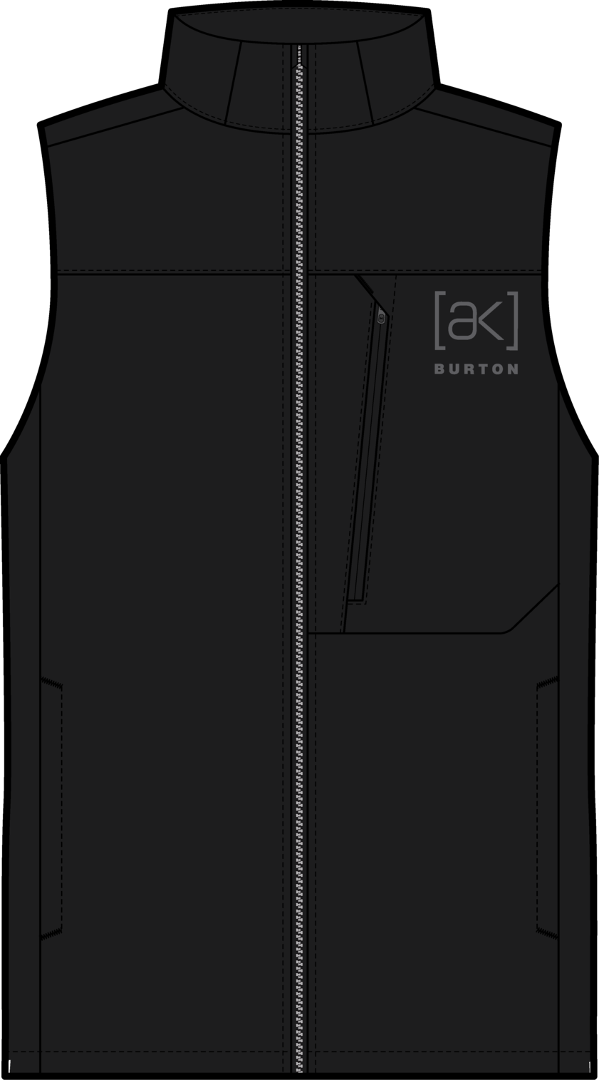 Men's [ak] Helium Stretch Insulated Vest - True Black