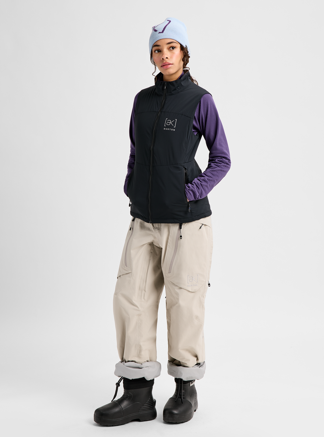 Women's [ak] Helium Stretch Insulated Vest - True Black