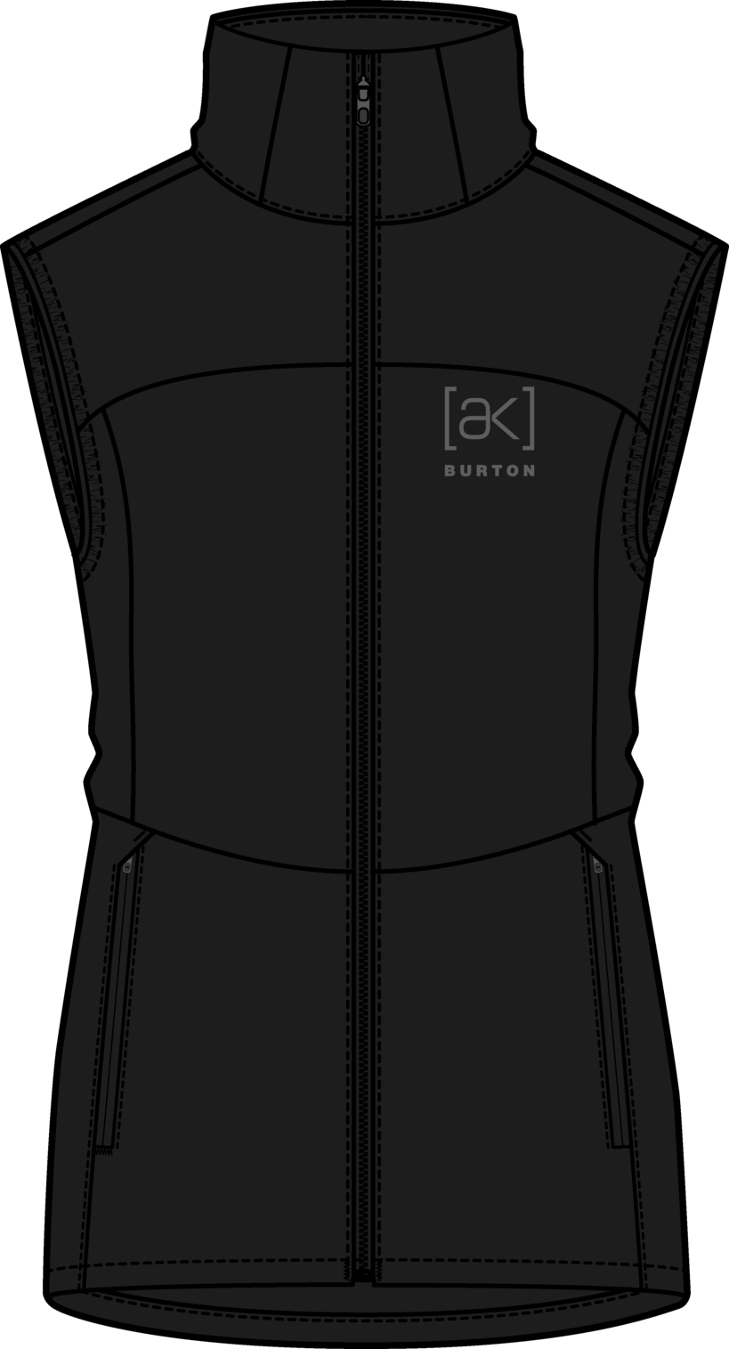 Women's [ak] Helium Stretch Insulated Vest - True Black