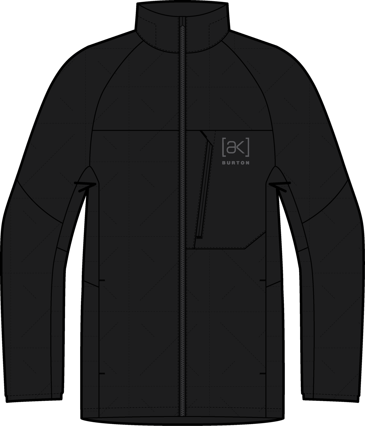 Men's [ak] Baker Down Jacket - True Black