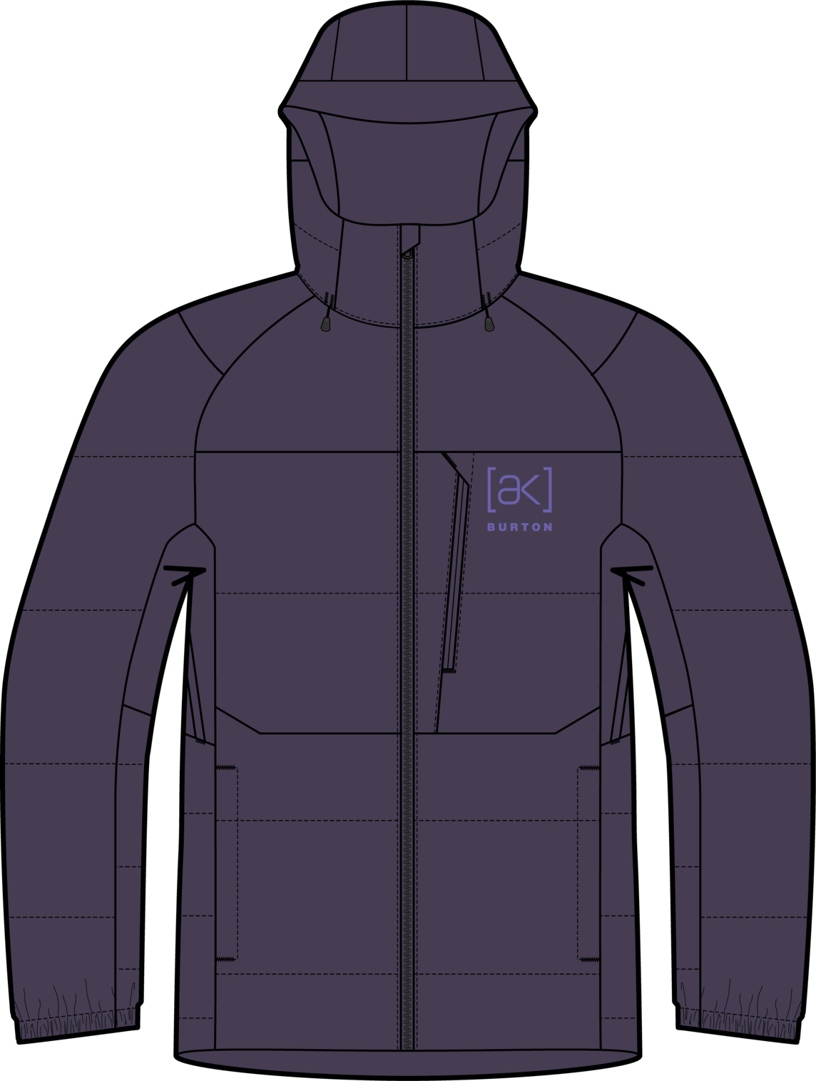 Men's [ak] Baker Expedition Down Jacket - Nightshade Purple