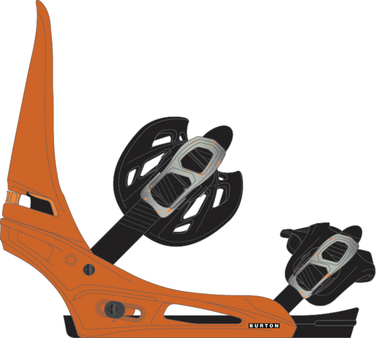 Men's Cartel X Re:Flex Snowboard Bindings - Goldfish Orange