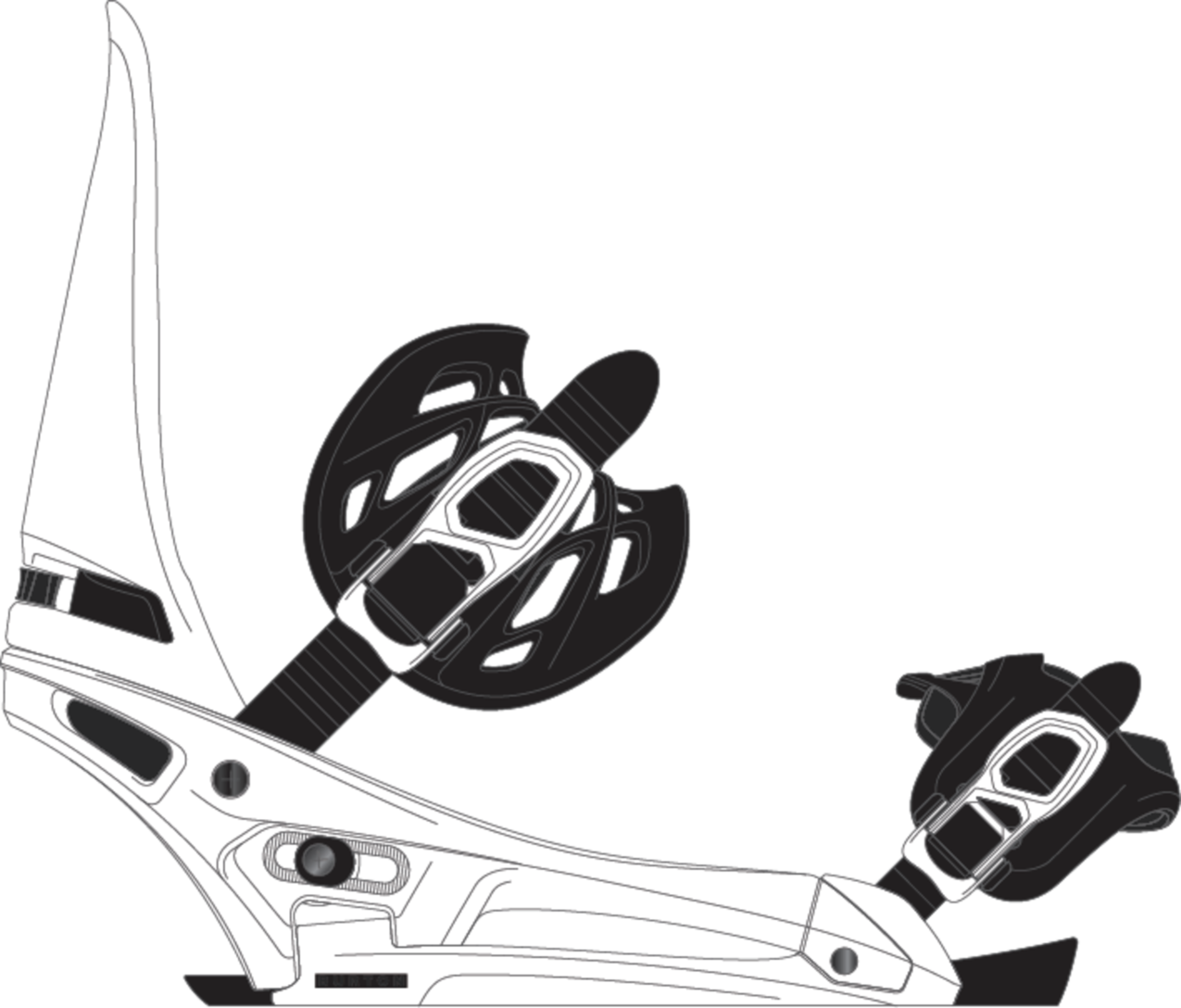 Men's Cartel X EST® Snowboard Bindings - White