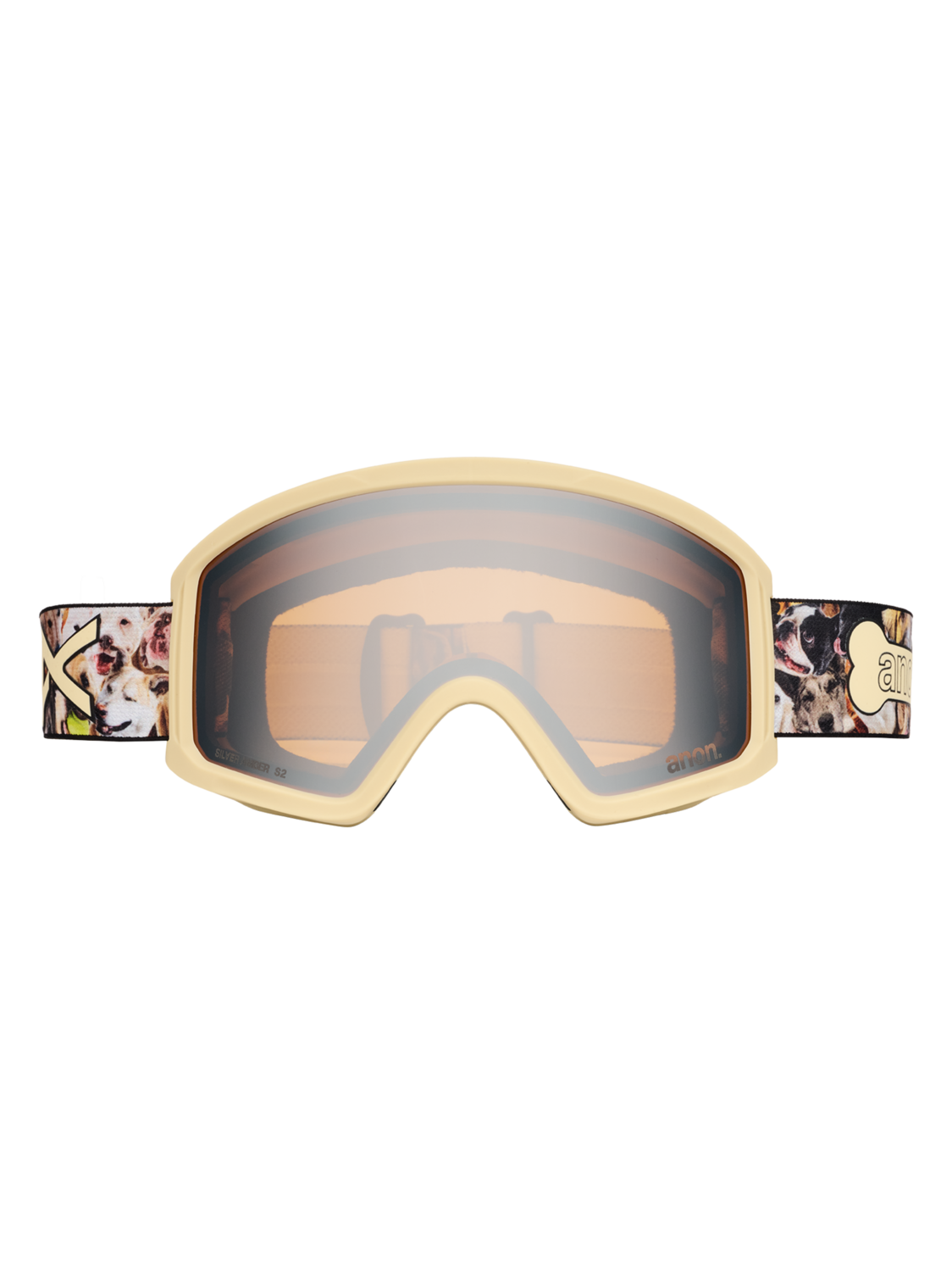 Tracker 2.0 Goggles + MFI® Face Mask - Shop Dogs / Silver Amber