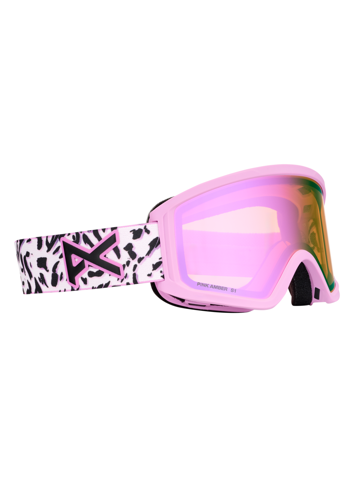 Tracker 2.0 Goggles + MFI® Face Mask - Leopard Pink / Pink Amber