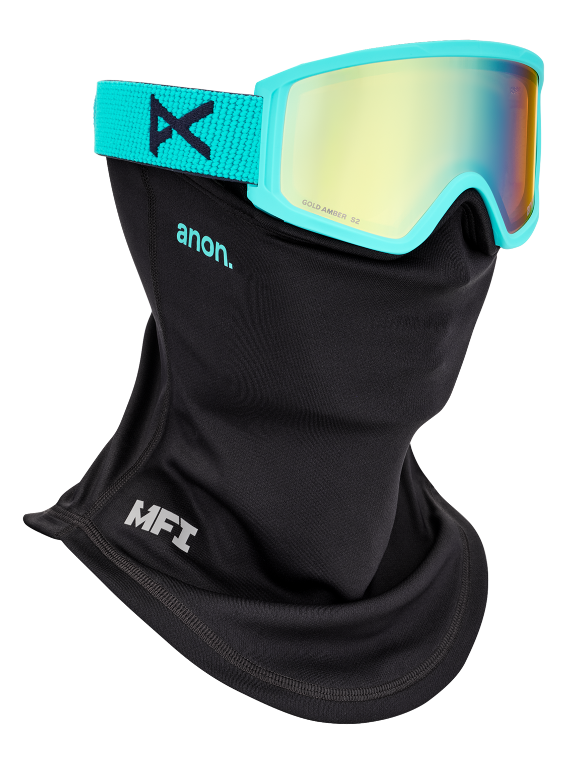 Tracker 2.0 Goggles + MFI® Face Mask - Marine/Gold Amber