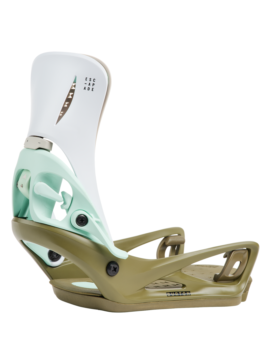 Women's Step On® Escapade Re:Flex Snowboard Bindings - White/Dried Moss