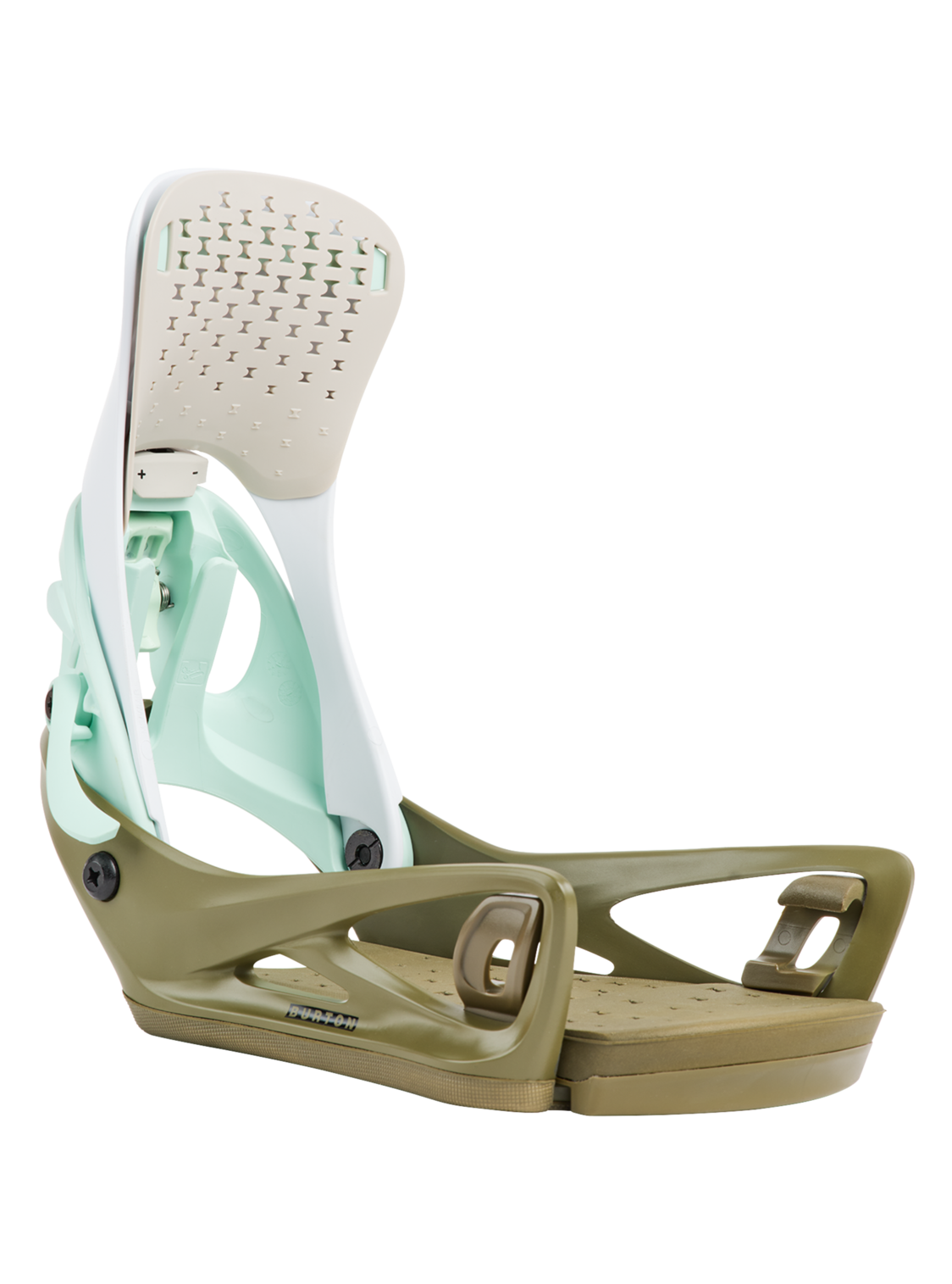 Women's Step On® Escapade Re:Flex Snowboard Bindings - White/Dried Moss