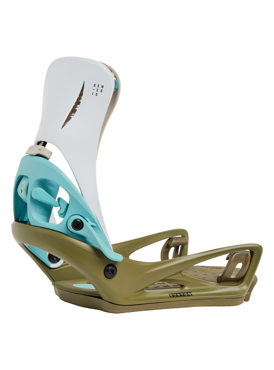 Men's Step On® Genesis Re:Flex Snowboard Bindings - White/Dried Moss
