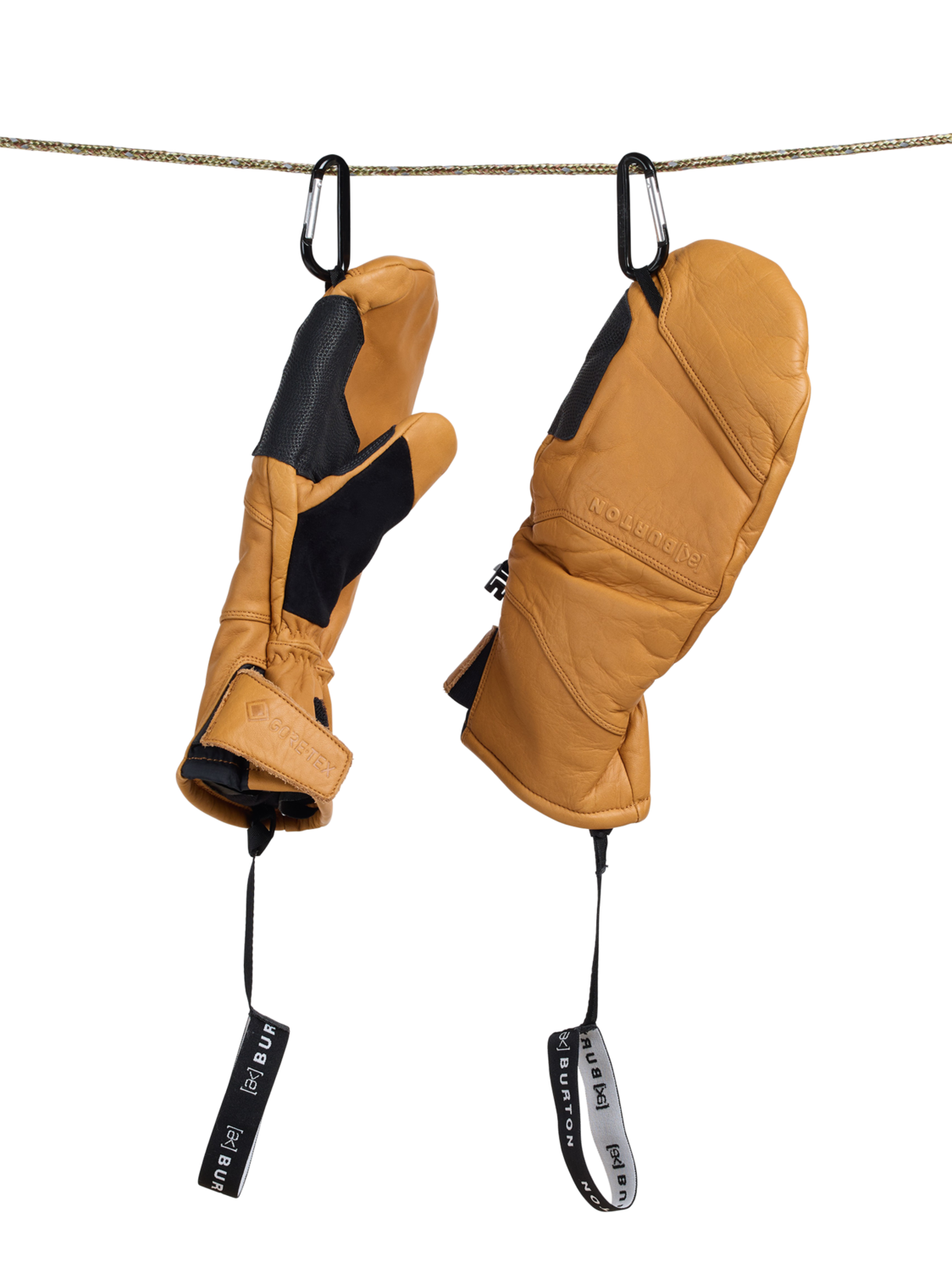 [ak] Clutch GORE-TEX Leather Mittens - Honey