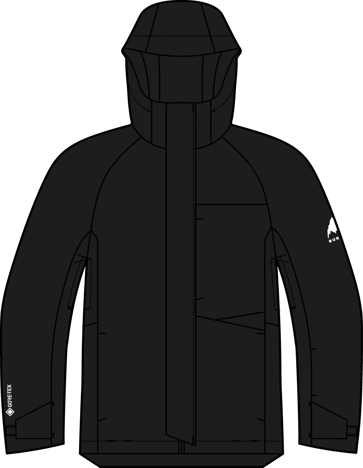 Kids' Powline GORE-TEX 2L Jacket - True Black