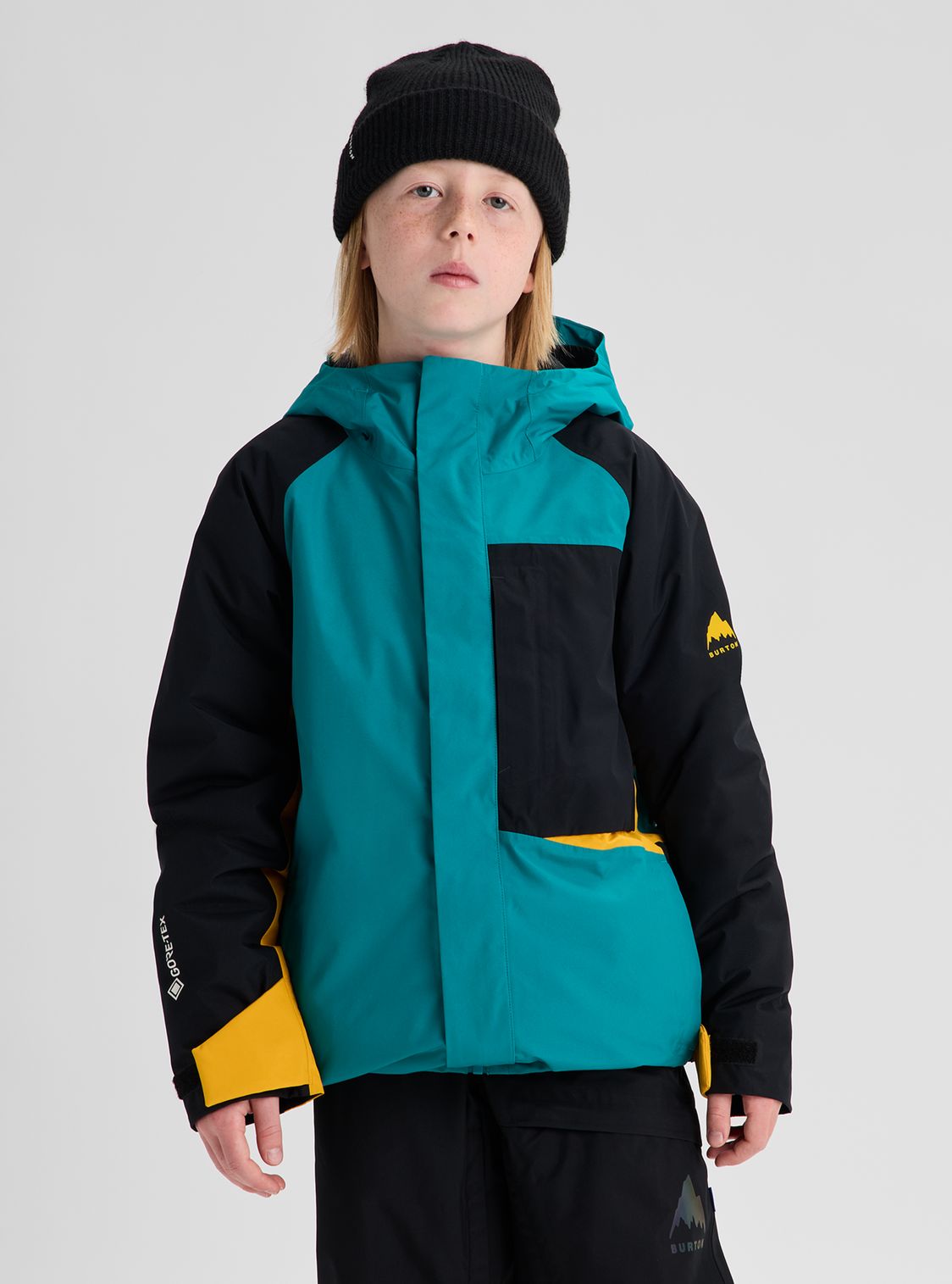 Kids' Powline GORE-TEX 2L Jacket - Pacific Teal/Goldenrod/True Black
