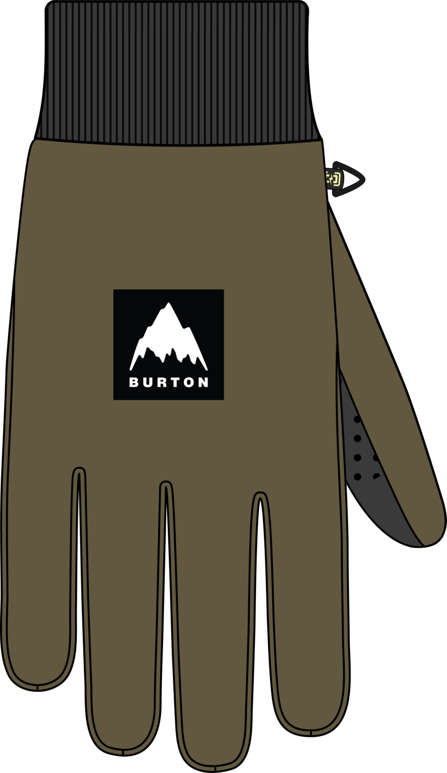 Throttle Gloves - Dried Moss