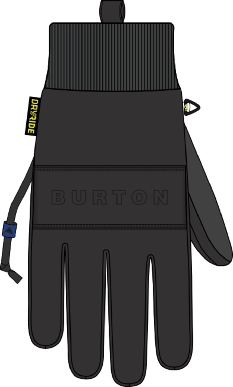 Treeline Leather Gloves - True Black