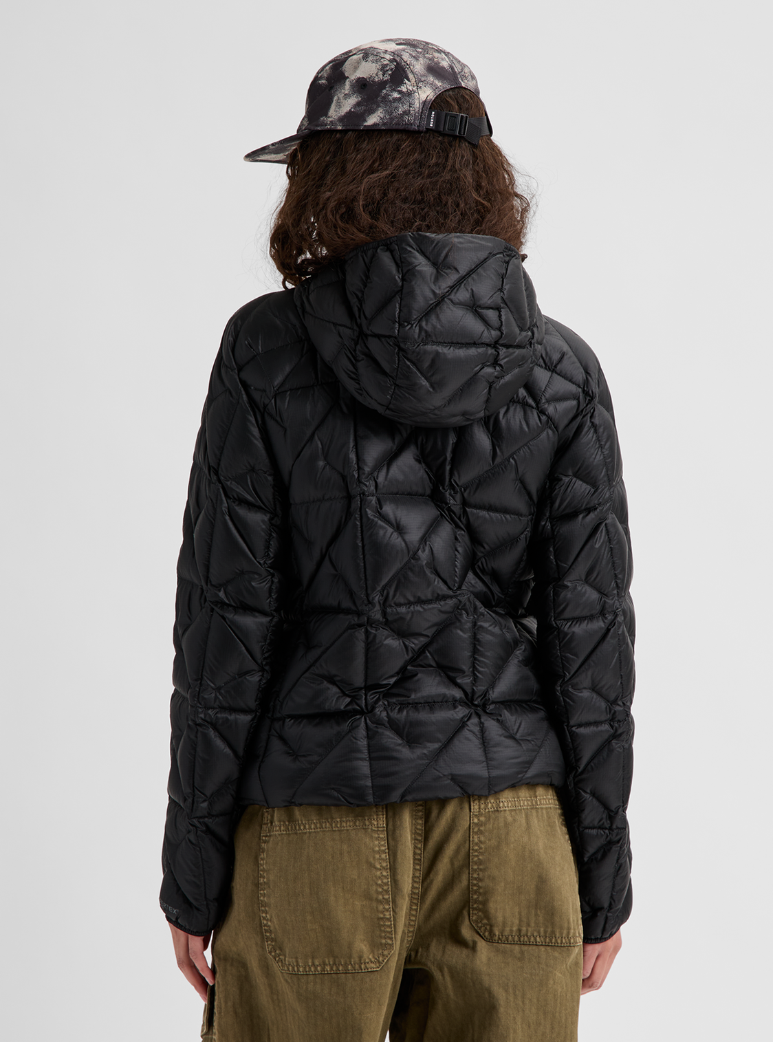 Women's [ak] Baker Down Hooded Jacket - True Black