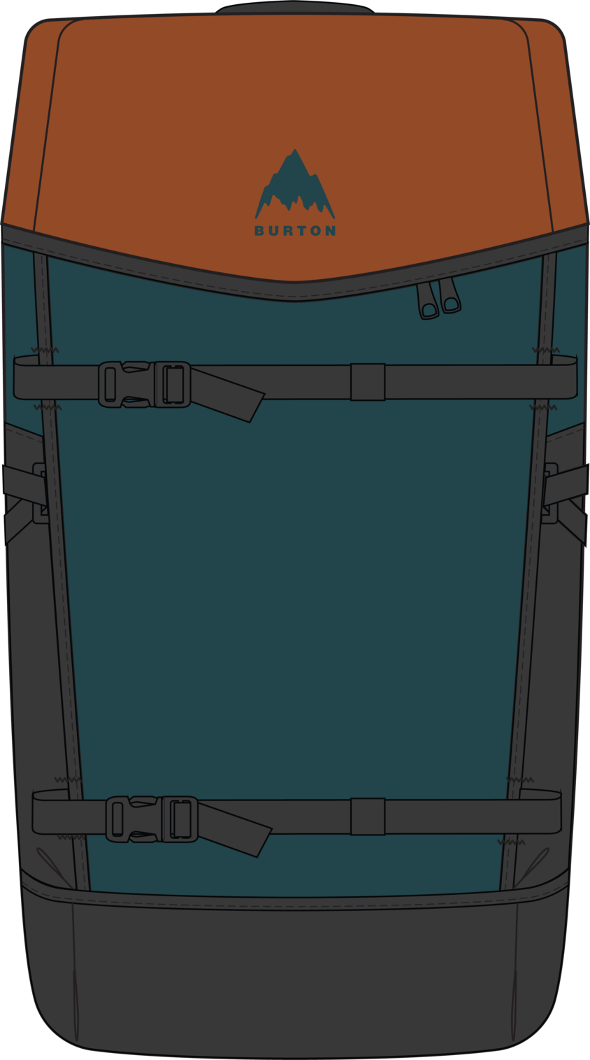 Gig Boot 48L Pack - Spiced Chai/Atlantic Teal