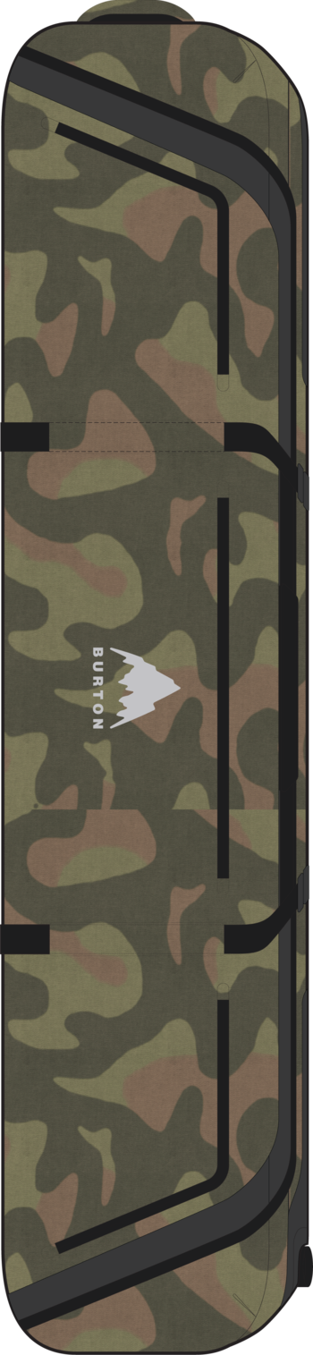 Wheelie Flight Attendant Snowboard Bag - Keel Camo