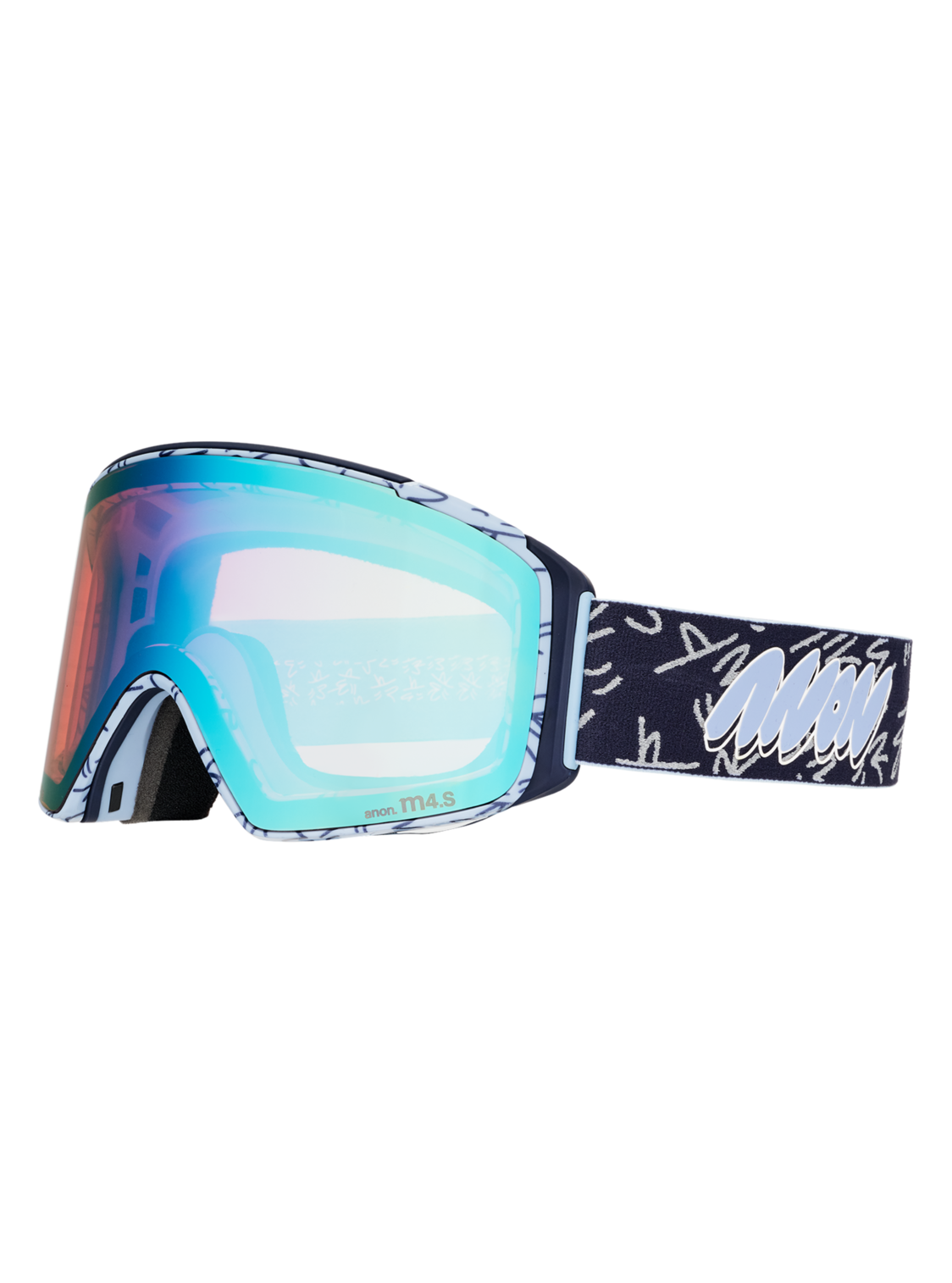 M4S Goggles (Cylindrical) + Bonus Lens + MFI® Face Mask - LBMIDNIGHTGUS / PERCEIVE VARIABLE BLUE