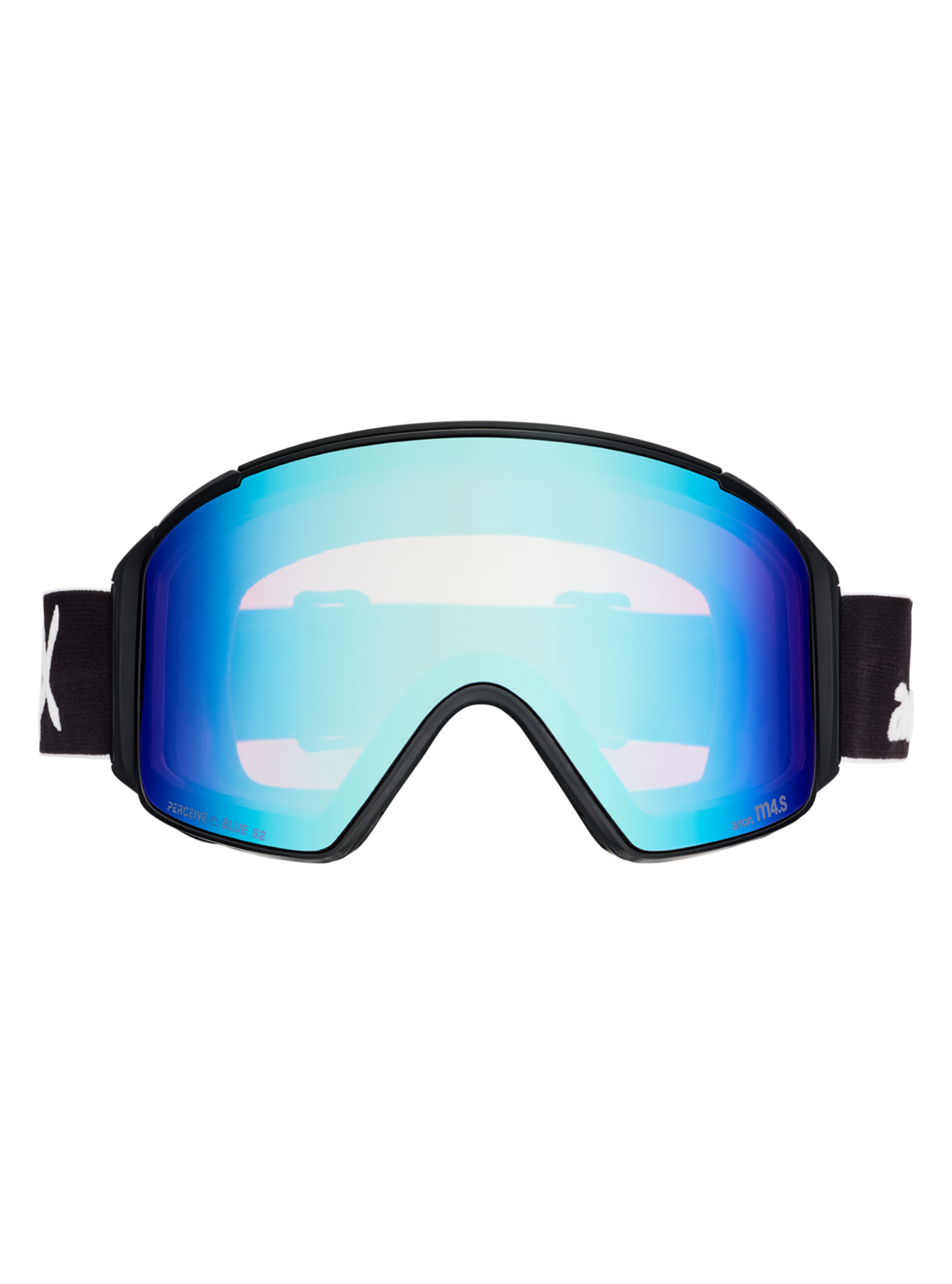 M4S Goggles (Cylindrical) + Bonus Lens + MFI® Face Mask - Black/Perceive Variable Blue