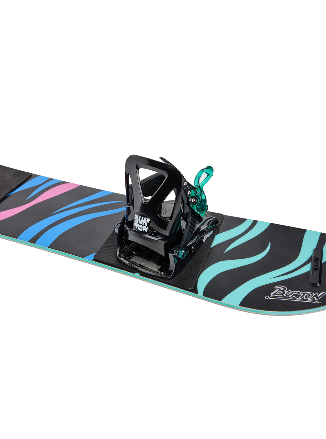 Kids' Mini Grom Disc Snowboard Bindings - Black