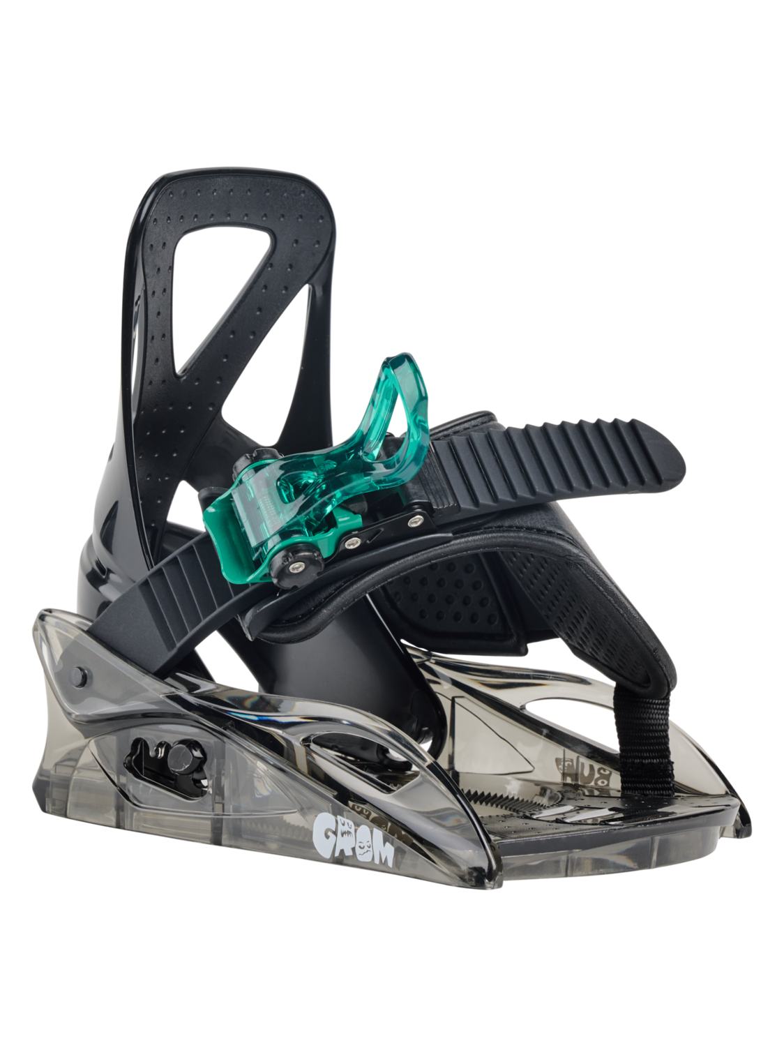 Kids' Mini Grom Disc Snowboard Bindings - Black