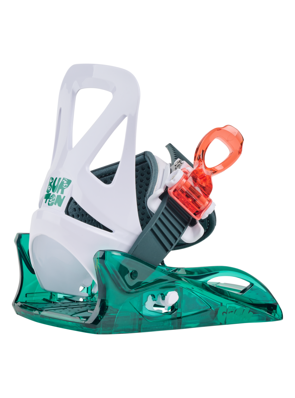 Kids' Mini Grom Disc Snowboard Bindings - Green/Multi