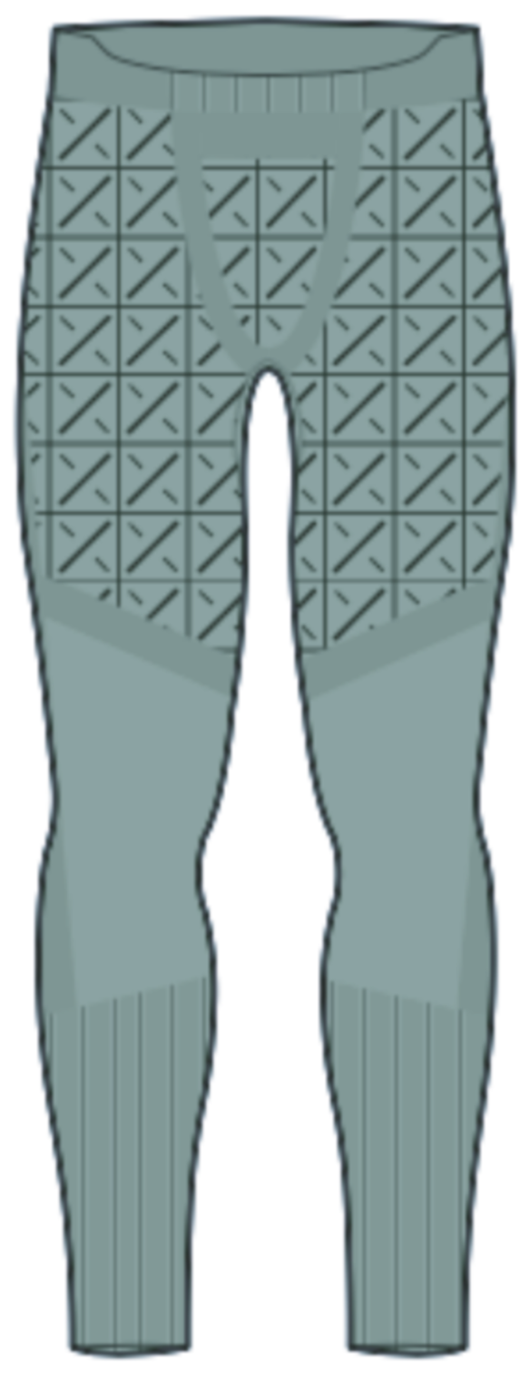 Men's [ak] Slokar Merino Base Layer Pants - Hedge Green/True Black